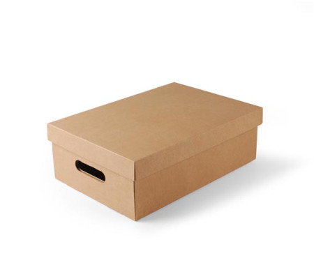 Caja de cartón con tapa para verduras