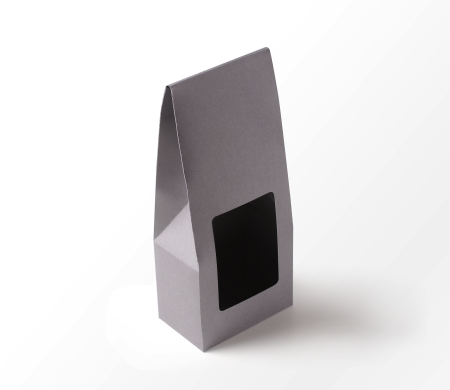 Caja con ventana para alimentación