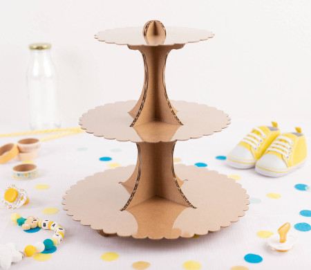 Expositor de cartón para cupcakes y pasteles