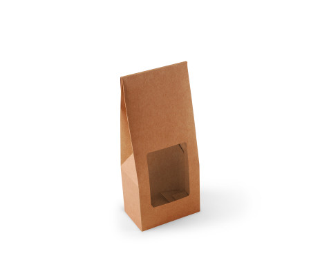 Caja con ventana para alimentación
