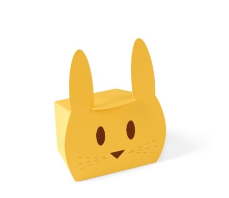 Caja de Cartón en Forma de Conejo Simpático