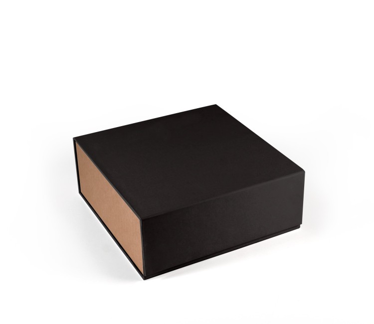 Caja cuadrada de cartón forrada automontable Caja cuadrada de cartón forrada automontable