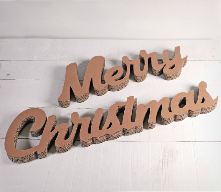 Letras de Cartón Merry Christmas Letras de Cartón Merry Christmas