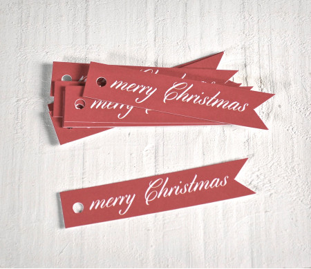Kit de Etiquetas con Banderola Merry Christmas
