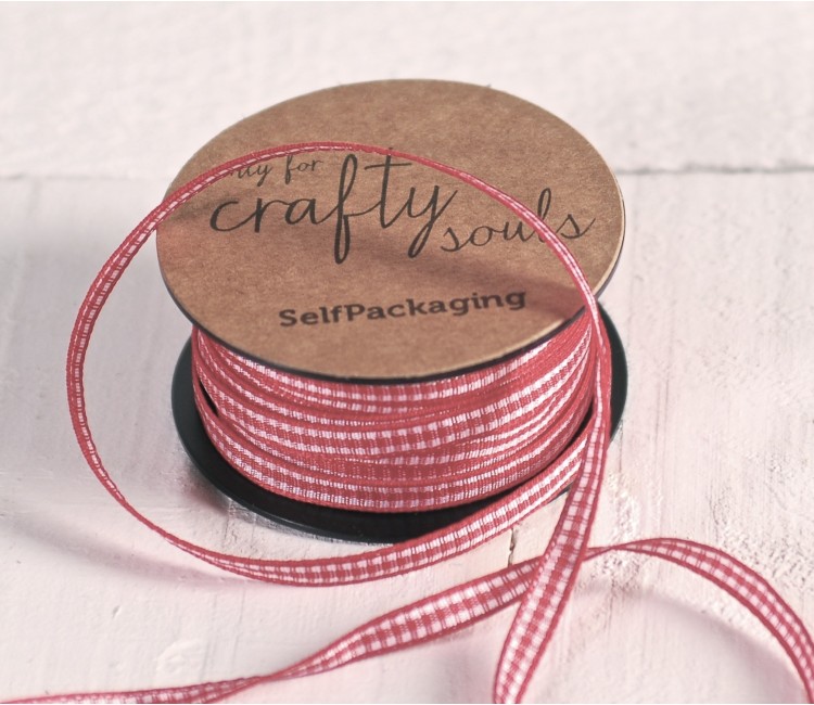 Cinta de cuadros vichy para decorar regalos