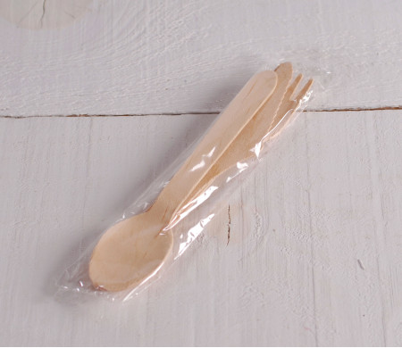 Set de Cubiertos de Madera