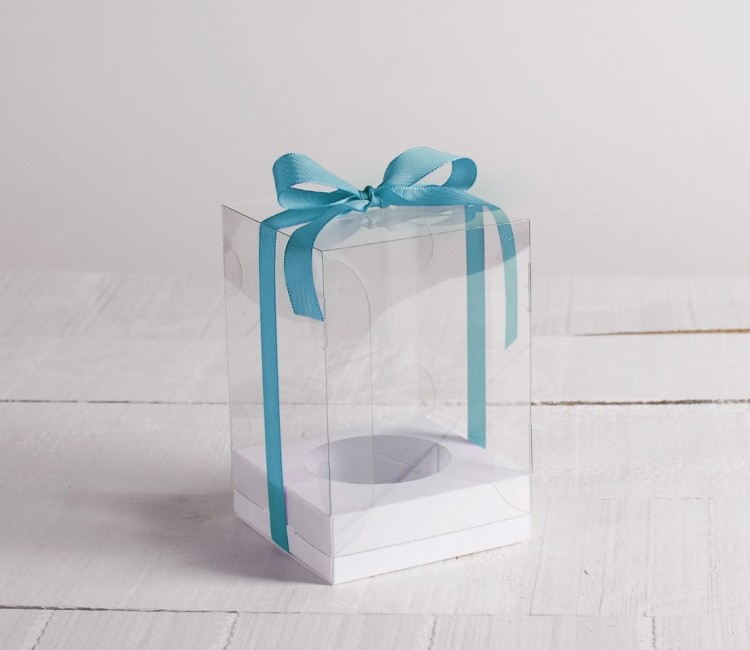 Caja Pequeña con Lazo para Huevo de Pascua