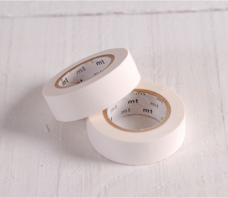 Washi Tape en Color Blanco Mate Washi Tape en Color Blanco Mate