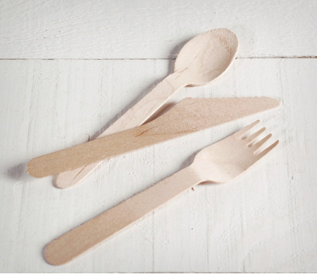Set de Cubiertos de Madera