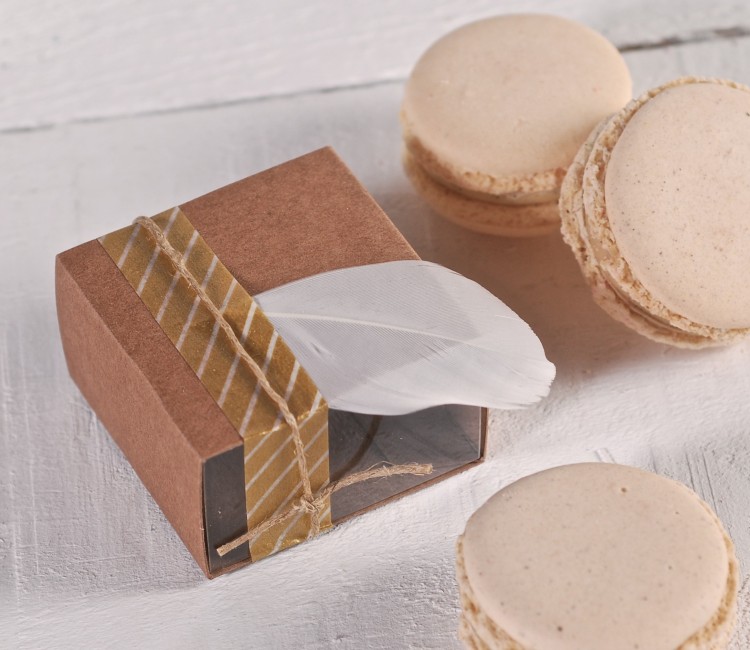 Cajita para Un Macaron con Decoración