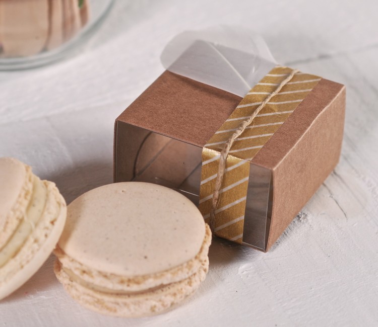 Cajita para Un Macaron con Decoración