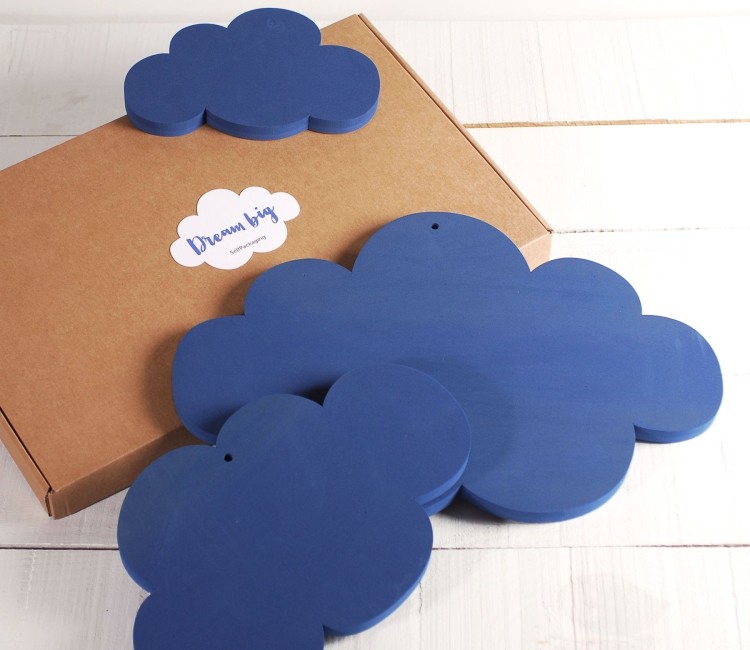 3 Nubes de Espuma en Azul ¡Decora de Forma Original! 3 Nubes de Espuma en Azul ¡Decora de Forma Original!