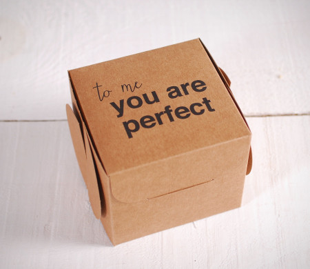 Cajas Impresas con Frase You're Perfect