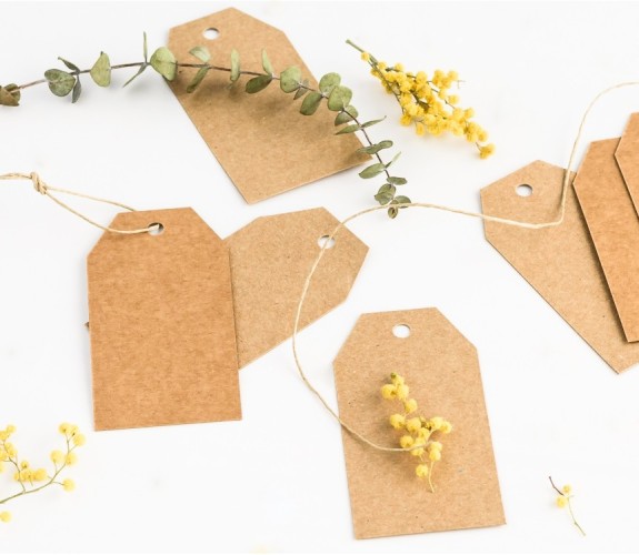 Etiquetas lisas para personalizar tus regalos