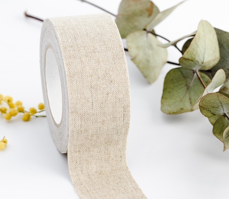 Fabric tape de lino 100% en color natural