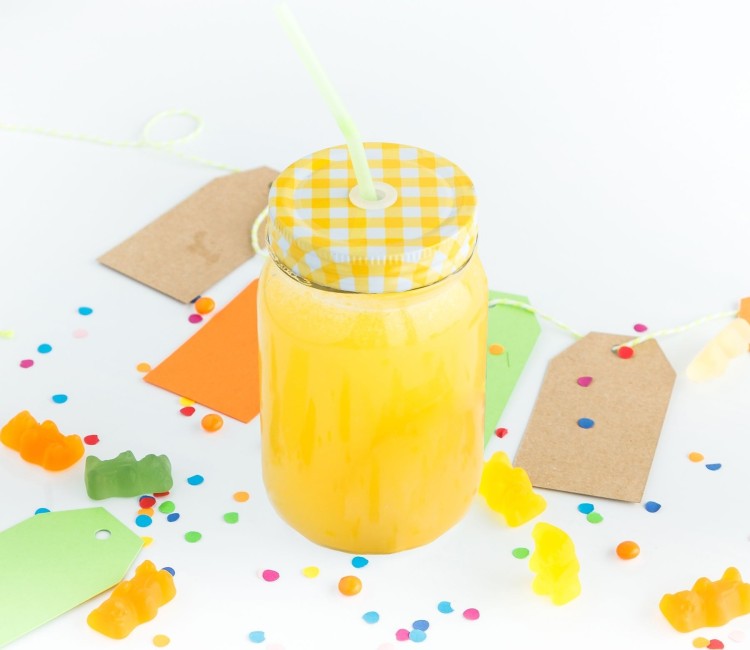 Tarro de Cristal 400 ml con Pajita Tarro de Cristal 400 ml con Pajita