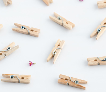 Pinzas de madera mini