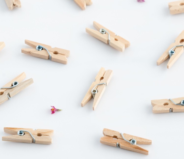 Pinzas de madera mini