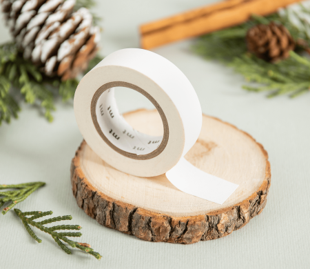 Washi Tape en Color Blanco Mate
