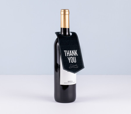 Etiqueta para cuello de botella