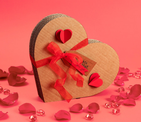 Corazón de cartón decorativo, ¡un regalo con amor!