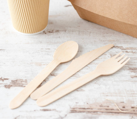 Set de Cubiertos de Madera