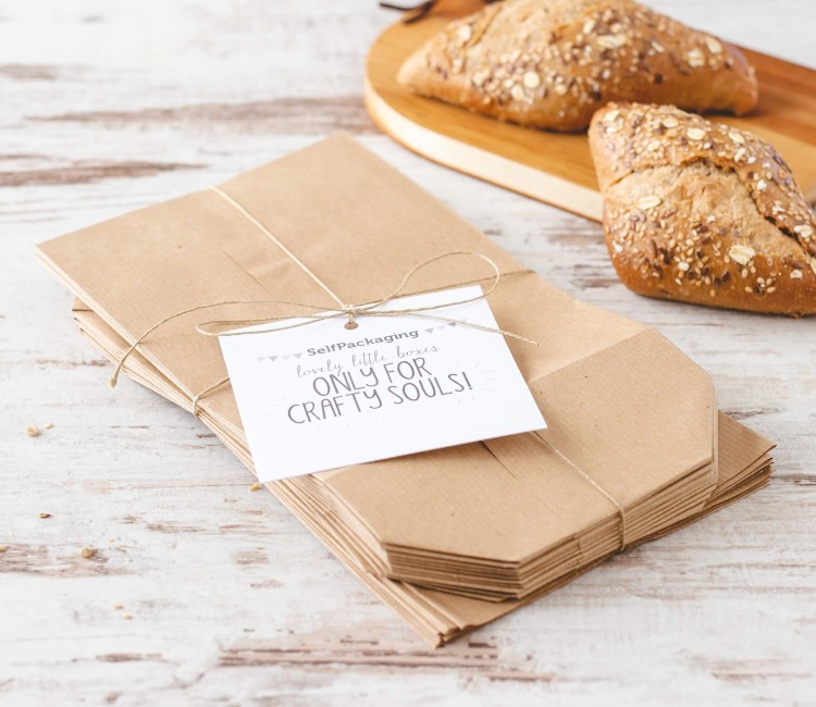 Kit de 20 Bolsas Cilíndricas de Papel Kraft Kit de 20 Bolsas Cilíndricas de Papel Kraft