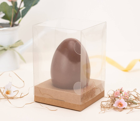 Cajas transparentes para un huevo de Pascua