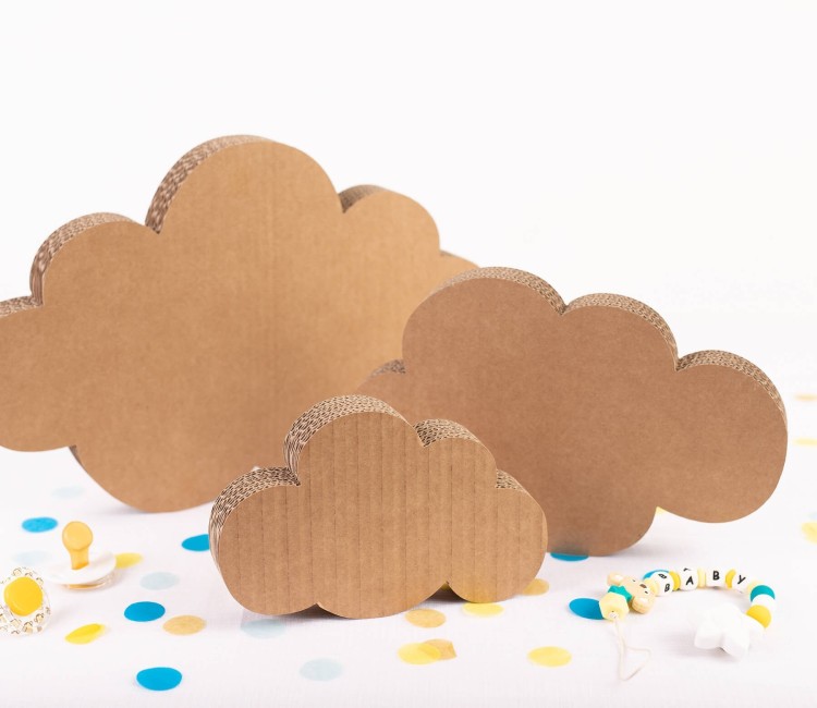 Nubes de Cartón Decorativas ¡Kit de 3! Nubes de Cartón Decorativas ¡Kit de 3!