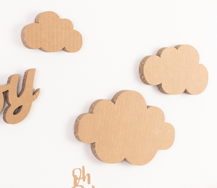 Nubes de Cartón Decorativas ¡Kit de 3! Nubes de Cartón Decorativas ¡Kit de 3!