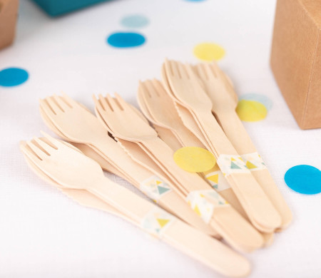Set de Cubiertos de Madera