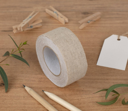 Fabric tape de lino 100% en color natural