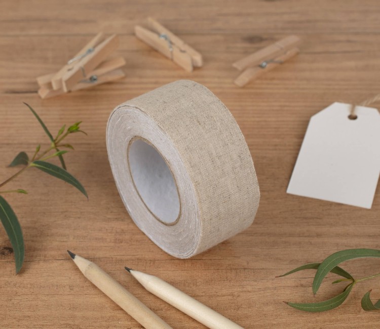 Fabric tape de lino 100% en color natural