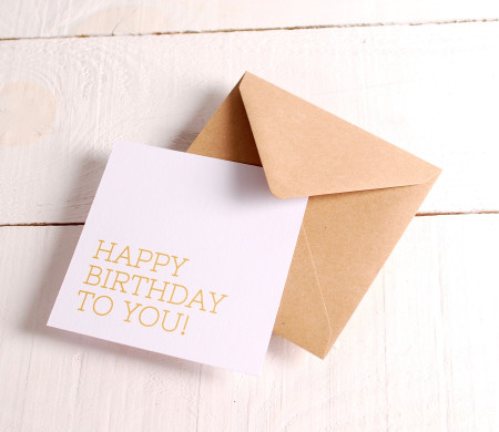 Tarjeta felicitación "Happy Birthday"