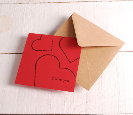 Tarjeta de amor "I love you"