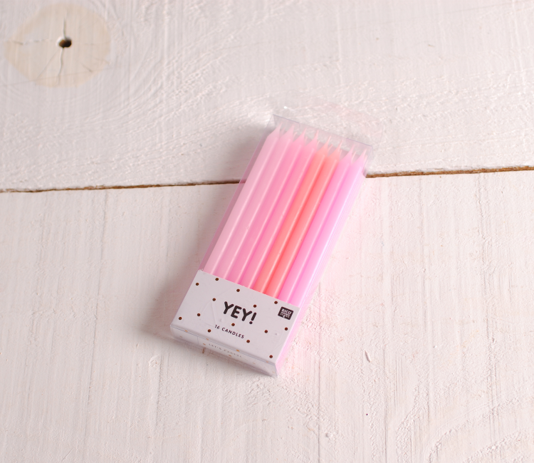 Velas de cumpleaños de colores