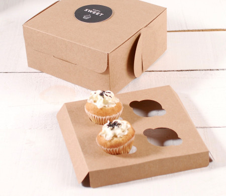 Holder para 4 mini cupcakes, perfecto para pastelerías