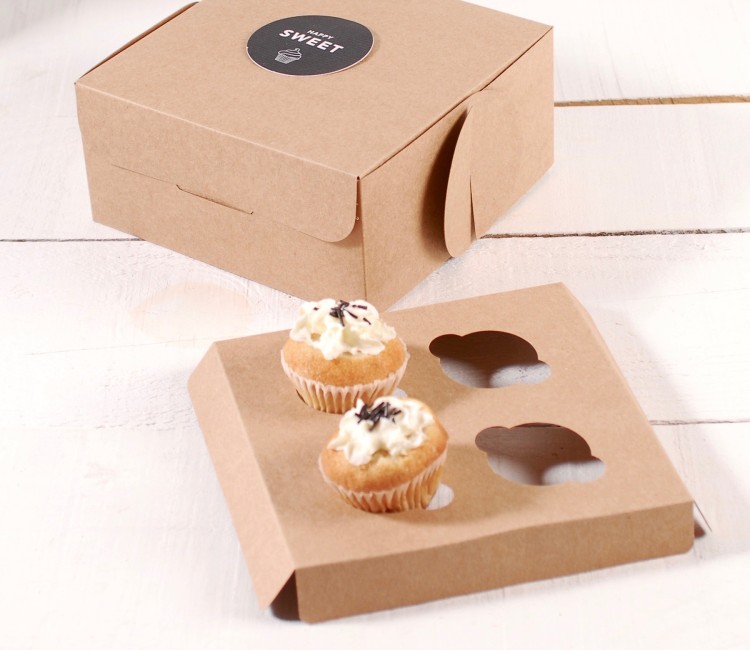 Holder para 4 mini cupcakes, perfecto para pastelerías