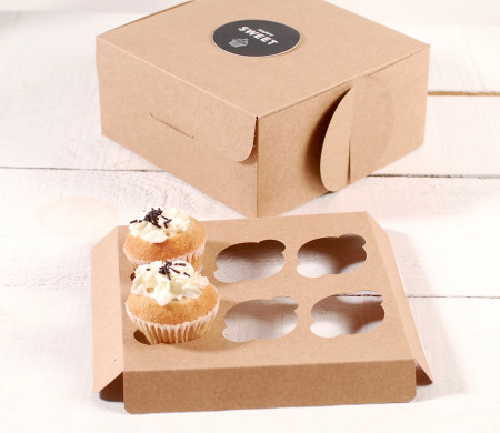 Holder para 6 mini cupcakes, para cajas de repostería