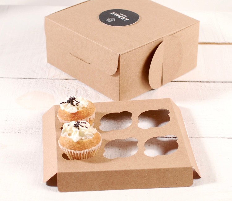 Holder para 6 mini cupcakes, para cajas de repostería