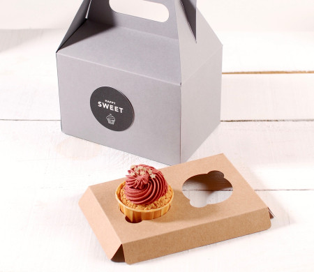 Holder para 2 cupcakes, para pastelerías y tiendas