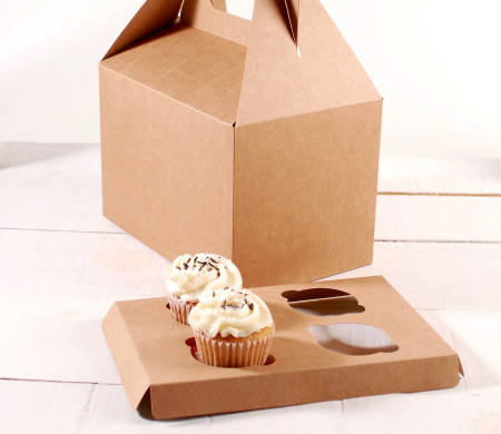 Support pour 4 cupcakes pour boîtes pâtissières