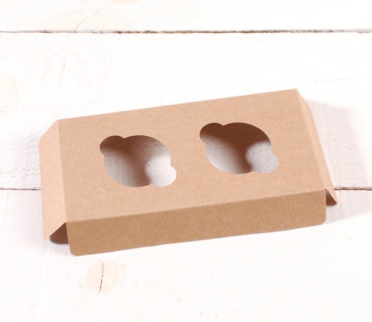 Holder para 2 mini cupcakes, perfecto para pastelerías