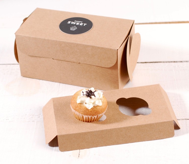 Holder para 2 mini cupcakes, perfecto para pastelerías