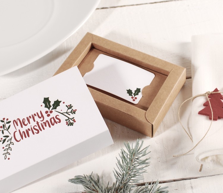 Caja para tarjetas regalo de Navidad Caja para tarjetas regalo de Navidad