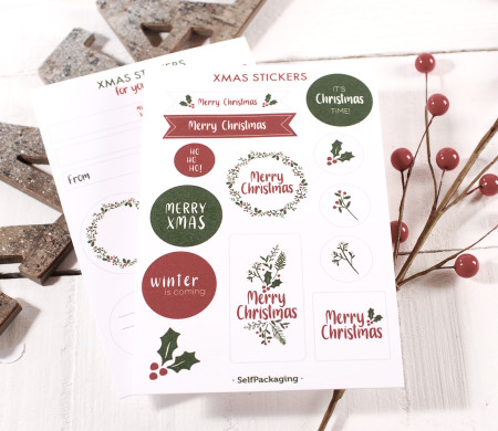 Set de pegatinas de Navidad