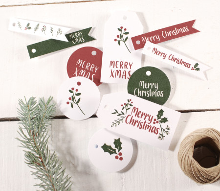 Pack de etiquetas de Navidad