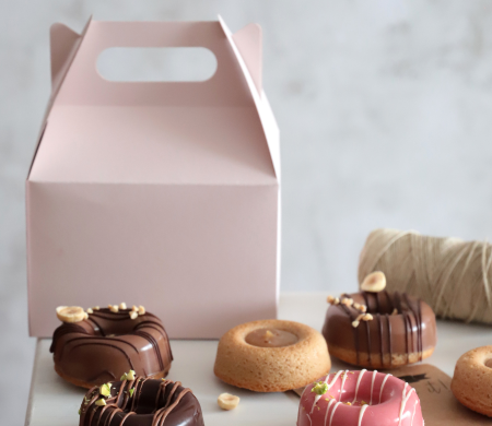 Caja picnic take away para donuts