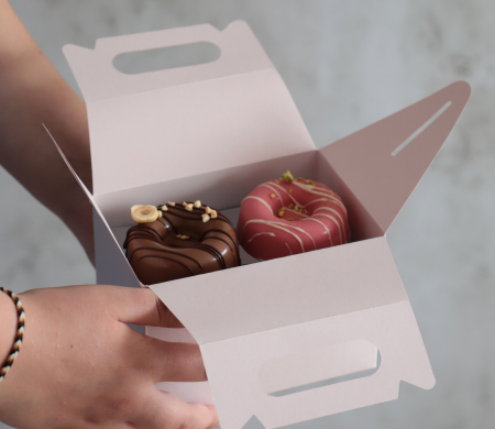 Caja picnic take away para donuts