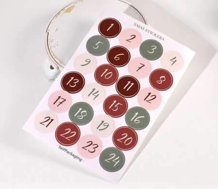 Pegatinas para Calendario de Adviento